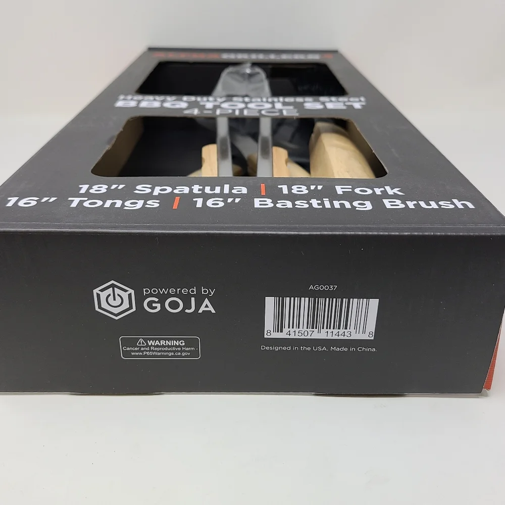Alpha grillers Grill Set 4 piece BBQ Tools NWT Accessories Outdoor Heavy duty